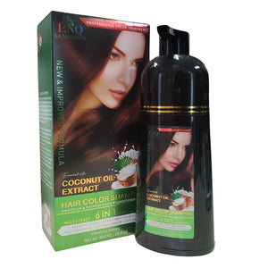 Shampoo con Tinte 6 en 1 con Aceite de Coco – La Niquereña (500 ml)